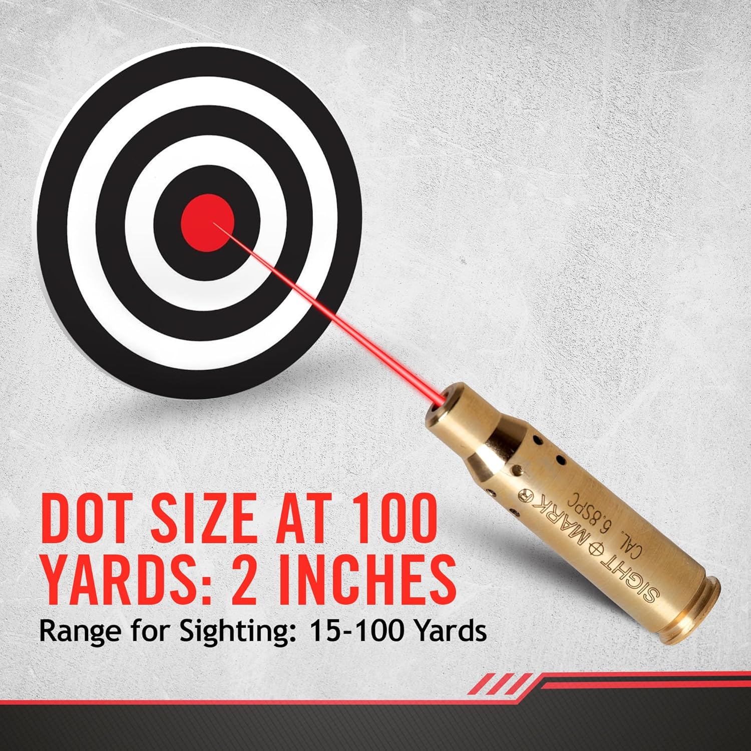 Sightmark Centerfire Boresight - Precision Red Laser for Accurate Shooting | Easy Setup