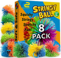 Stringy Balls | 8-Pack Sensory Fidget Toys for Kids Ages 3-8 - Ideal Stress Relief Gifts for Toddlers