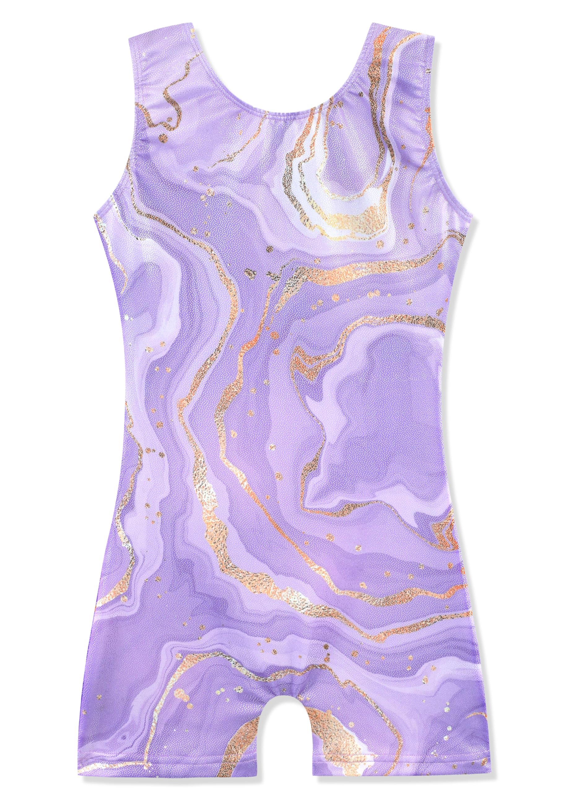 HOZIY Gymnastics Leotards for Girls 9-10 Years Biketard Tumbling Outfits Toddlers Girl Kids Sparkly Sparkle Voilet Purple Lavender Marble Dance Clothing Clothes Glitter