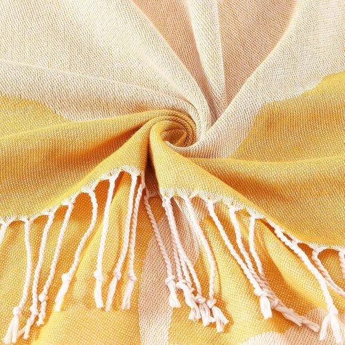 Genovega Oversized Cotton Beach Towel - Lightweight Quick-Dry, Sandless Design | 72"x36", Dusk Color