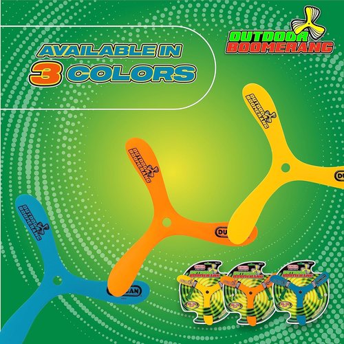 Duncan Toys Booma Outdoor Boomerang - Colorful Medium Sports Toy for Fun Playtime