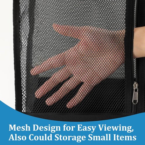 Kokone Wall Hanging Basket - Mesh Storage Organizer for Slat Walls | Ideal for Sports Balls, 16x12x17 IN