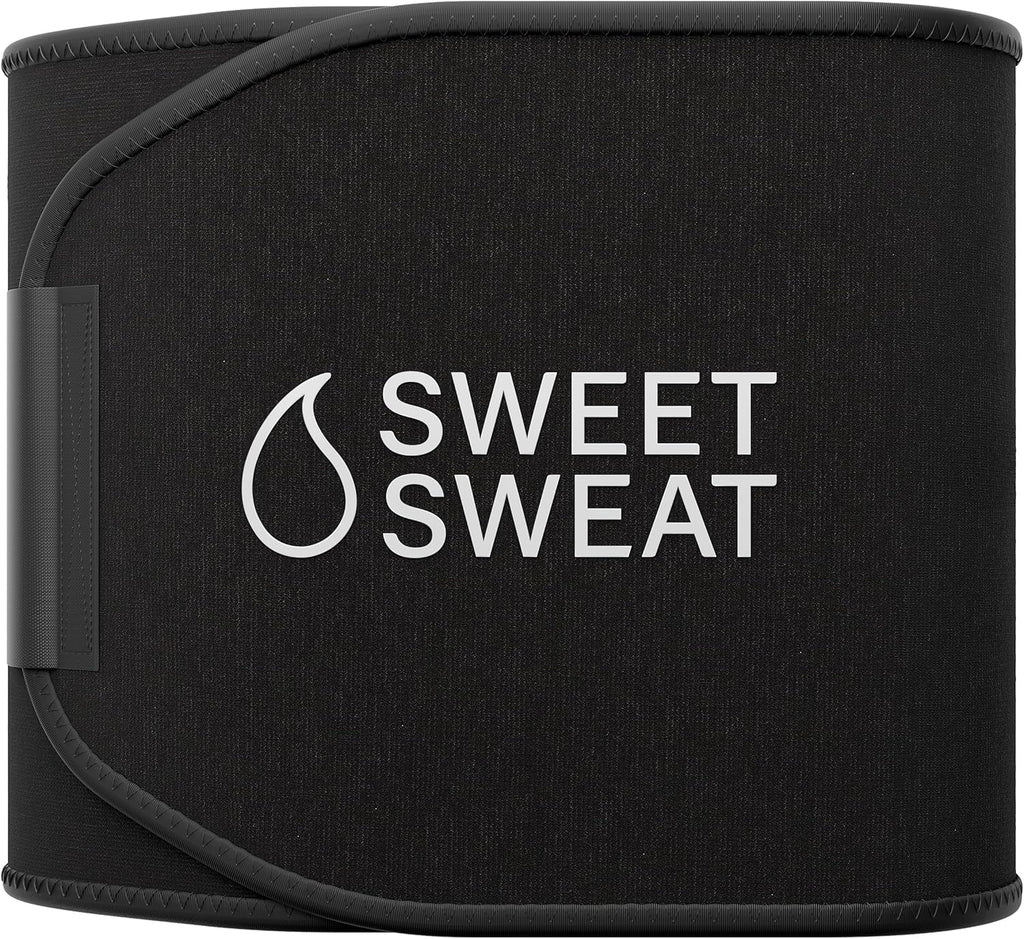Sports Research Waist Trimmer Pack - Extra-Coverage Sweet Sweat Trimmer (Medium) & Tropical Gel (6.4oz)