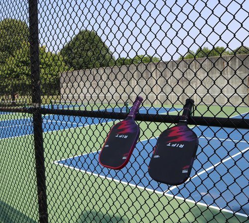 Rift 1 Pro Pickleball Paddle – Carbon Fiber Face, 16mm Core for Control & Power, High-Spin Surface, Includes Paddle Cover (Black)