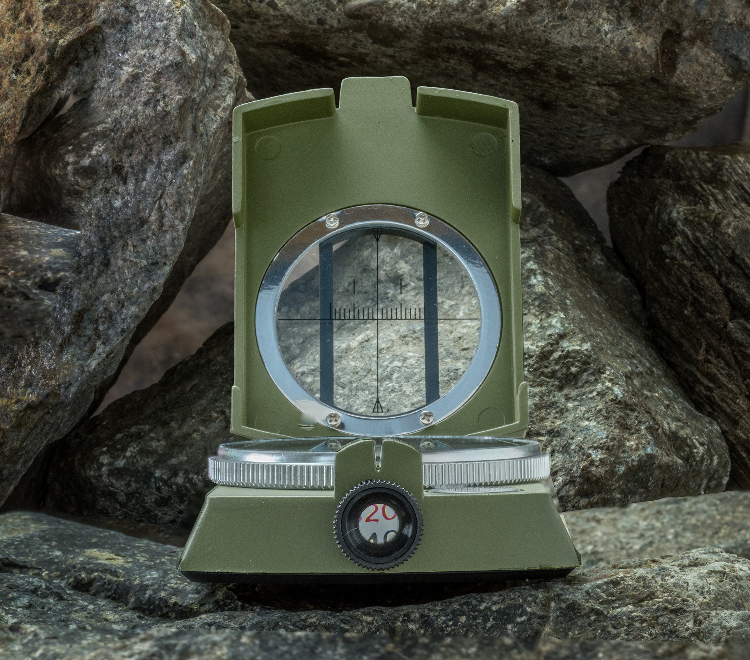 SE Military Lensatic and Prismatic Sighting Survival Emergency Compass with Pouch - CC4580