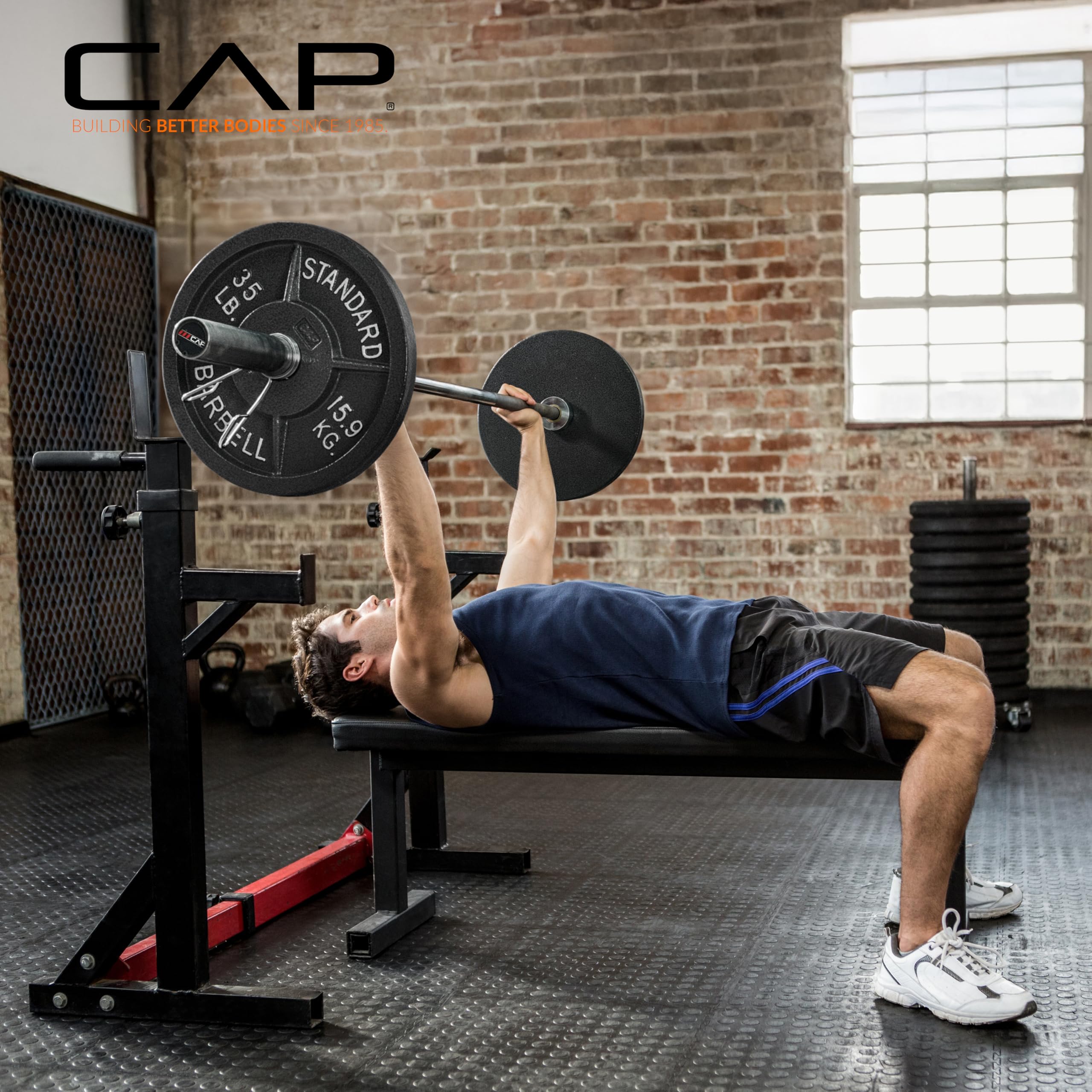 CAP Barbell 2-Inch Olympic Grip Plate, 5-Pounds
