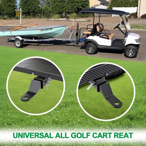 10L0L Golf Cart Universal Trailer Hitch Kit for Yamaha EZGO Club Car,Golf Cart Hitch for Electric and Fuel
