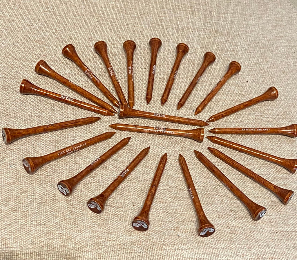 PGACE Golf TEES Bamboo Golf Tees 2-3/4 Inch (70mm) | a Pack of 100 Units of Smooth Low Friction Bamboo Golf Tees | Extra Durable | Stronger Than Wood Golf Tees | Biodegradable