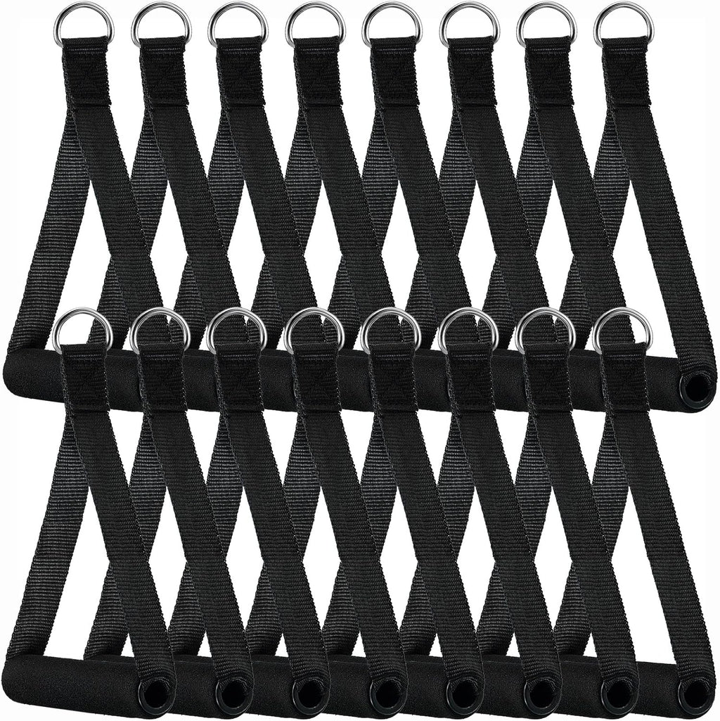 Sumind Gym Exercise Handles - 16 Pcs Heavy-Duty Cable Machine Attachments for Home Workouts