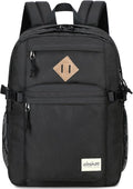 Abshoo 32L Backpack - Stylish School & College Bookbag | Casual Travel Daypack in Black
