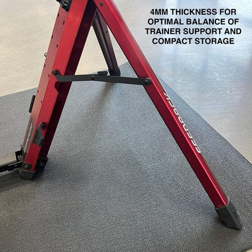 Feedback Sports | Bicycle Trainer Mat | Non-Slip Surface, Cycling Cleat Safe | Place Under Bike Trainer | Protect Flooring