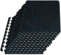 ProsourceFit Rubber Top Exercise Puzzle Mat - EVA Foam Interlocking Tiles for Home Gym | ½-Inch & ¾-Inch, 24 SQ FT or 48 SQ FT