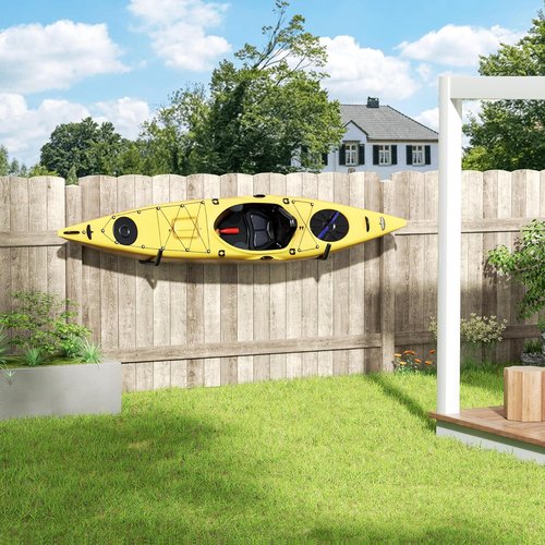 Niffgaff Heavy Duty Garage Storage Hooks - 120 LB Capacity Wall-Mounted Rack for Kayaks, Ladders & Bikes