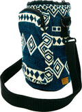 Water Bottle Holder with Strap & Pocket for Phone, Card, Cash or Keys | Bottle Sleeve Carrier for Walking, Backpacking | Hydro and Iron Flask Sling Bag | Camping Accessories (64, Laguna Blue)