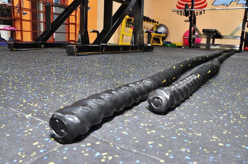 Fitvids Battle Rope 1.5Inch 2 Inch Diameter Poly Dacron 30 FT – 40 FT – 1.5-Inch, 30FT – Black
