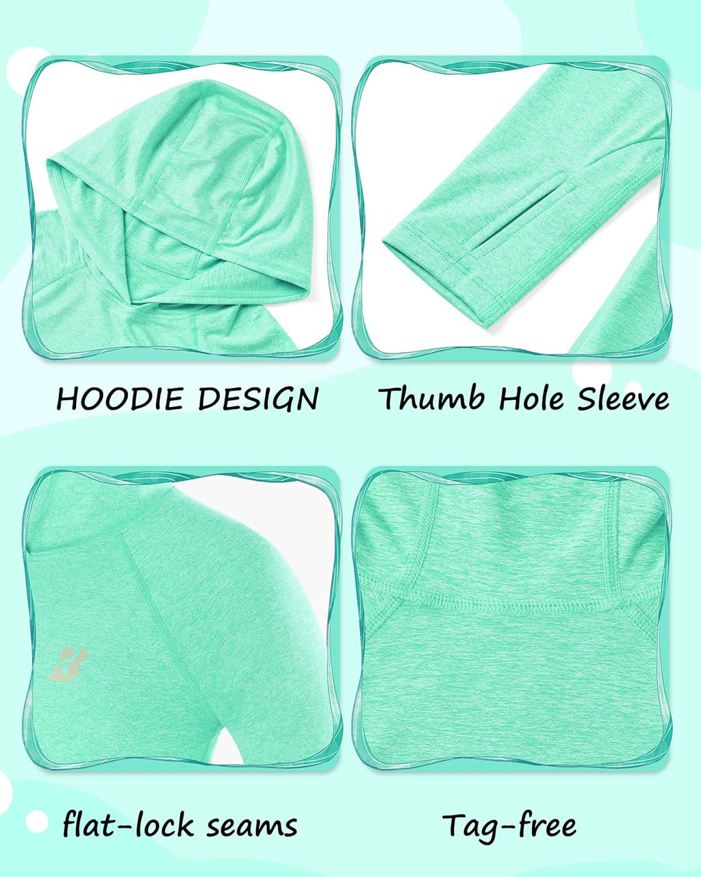Roadbox Boys Rash Guard | UPF 50+ Long Sleeve Hoodie for Youth UV Sun Protection - Perfect for Fishing & Beach