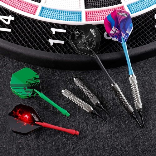 CyeeLife Soft Tip Darts Set - 18-Piece Plastic Tip Darts for Electronic Dart Boards