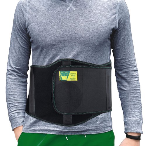 Everyday Medical Umbilical Hernia Belt for Men & Women - Abdominal Binder Post Surgery Compression Garment w/Removable Abdominal Pads, Belly Support Band for Epigastric, Navel & Ventral Hernias-L/XL