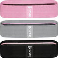 Gymbee Premium Resistance Bands - No Slip Cloth Booty Bands for Glutes, Thighs & Legs | 3 Levels for Home & Gym Fitness