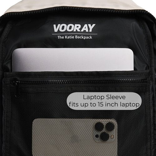 VOORAY 19L Katie Backpack, Large - Travel, Gym & Sports Backpack, Camel Color Block
