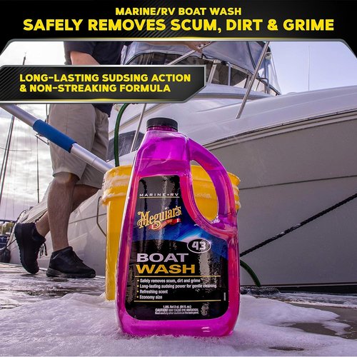 Meguiar's Boat & RV Wash & Wax Starter Kit | Ultimate Detailing Solution for Boats & RVs - Includes Wash, Wax & Accessories