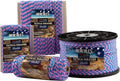 HERCULES 750lb Paracord | 4mm Tactical Parachute Cord - Durable Utility Rope for Camping & Survival (Pink Blue Plaid, 50FT)