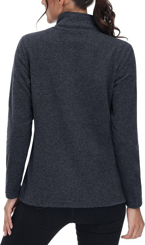MAGCOMSEN Fleece Jacket for Women - Lightweight, Soft, Warm Winter Jacket with Pockets | Ideal for Outdoor Hiking