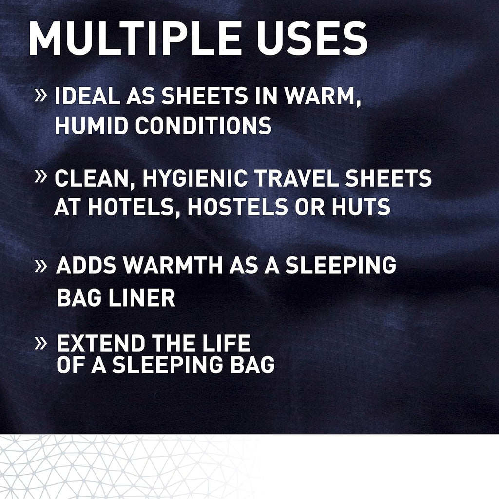 Sea to Summit Coolmax Sleeping Bag Liner - Lightweight Travel Bedding for Comfort & Versatility