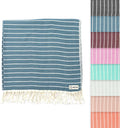 Sand Cloud Turkish Beach Towel - Sand Proof & Quick Dry - 100% Organic Cotton - Gocek (Denim)