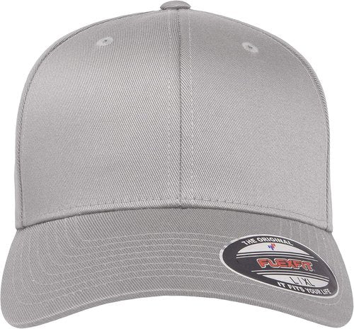 Flexfit Men's Fitted Baseball Cap - Athletic Style in Gray | Size Large-X-Large