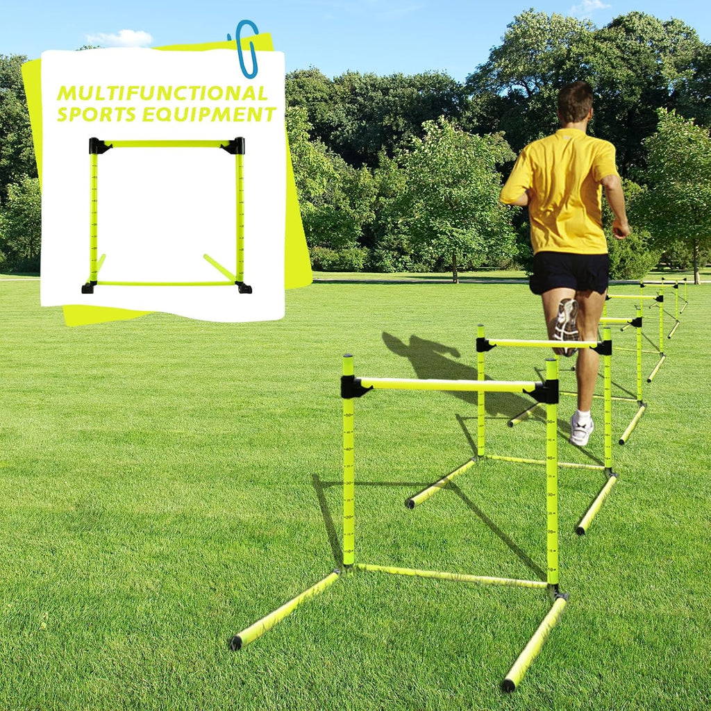 Skiennix Adjustable Hurdles - Detachable Agility Training Equipment for Indoor & Outdoor Use | Perfect for Soccer & Basketball Athletes