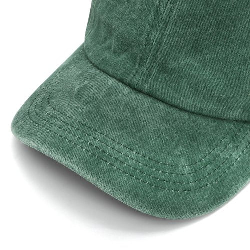 WRINGKIT 6 Pieces Washed Plain Baseball Cap, Unisex Vintage Cotton Baseball Cap, Distressed Twill Adjustable Golf Dad Hat, Retro Unstructured Baseball Hat for Men, Women
