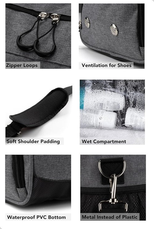 Fitgriff® Gym Bag - Versatile Duffle with Shoe & Wet Compartment for Travel, Sports & Fitness