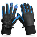 Sukeen Kids Winter Warm Gloves for Boys Girls Windproof PU Cold Weather Gloves Aged 4-14 Anti-Slip Gloves for Cycling Outdoor
