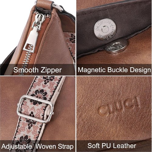 CLUCI Crossbody Purse - Stylish Crescent Bag for Women with Adjustable Strap - Versatile Design