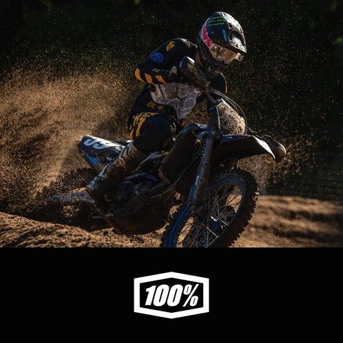 100% STRATA 2 Goggles - Sports Goggles for Motocross & Mountain Biking - Eyewear for Bike Riders - Motocross Eyewear for Men - Blue, Clear Lens