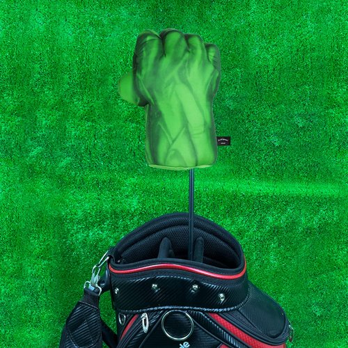 Scott Edward Golf Funny Club Head Covers for Driver, Boxing Fist,Interesting Soft and Functional (Green Fist)