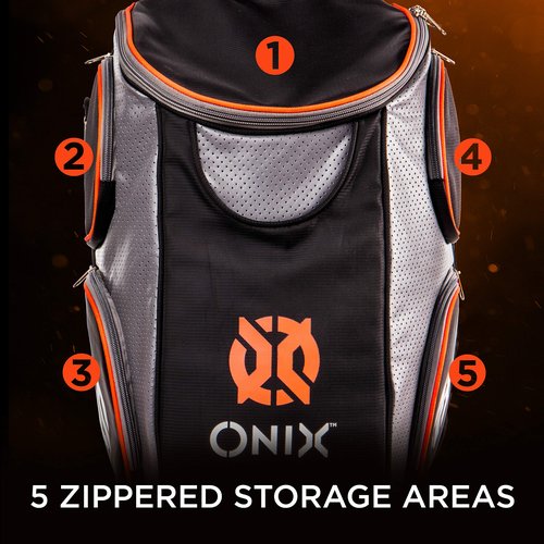 Onix Pickleball Durable Backpack is Designed to Carry Paddles, Balls, Apparel, and Water Bottles