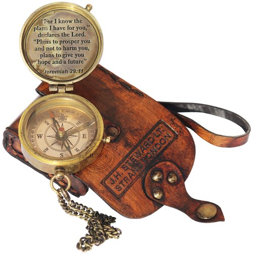 MAI for I Know The Plans I Have for You Engraved Compass, Jeremiah 29 11, Baptism Gifts, Best Easter, Birthday, Mothers Day, Fathers Day, Graduation Gift, Wedding Gifts