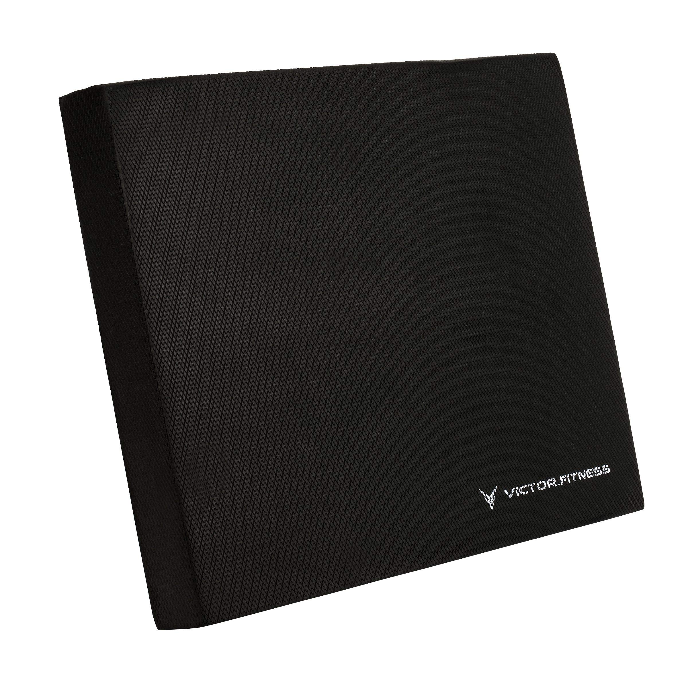 Victor Fitness Black Non-Slip Balance Foam Pad for Stability Training, Yoga, Physical Therapy, Knee, and Lower Back Support - Gym or Office Use
