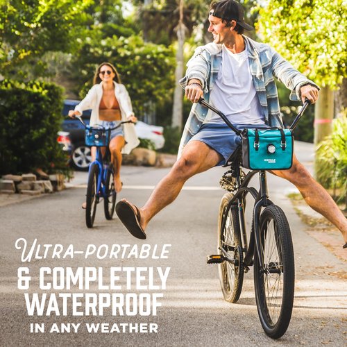 ICEMULE Impulse Bike Bag, Cross-Body Tote and Cooler with Carry Handle, Insulated Lunch Bag, Portable, Waterproof, Soft Sided Cooler, 24+ Hours Cooling, Fits 3 Cans + Ice