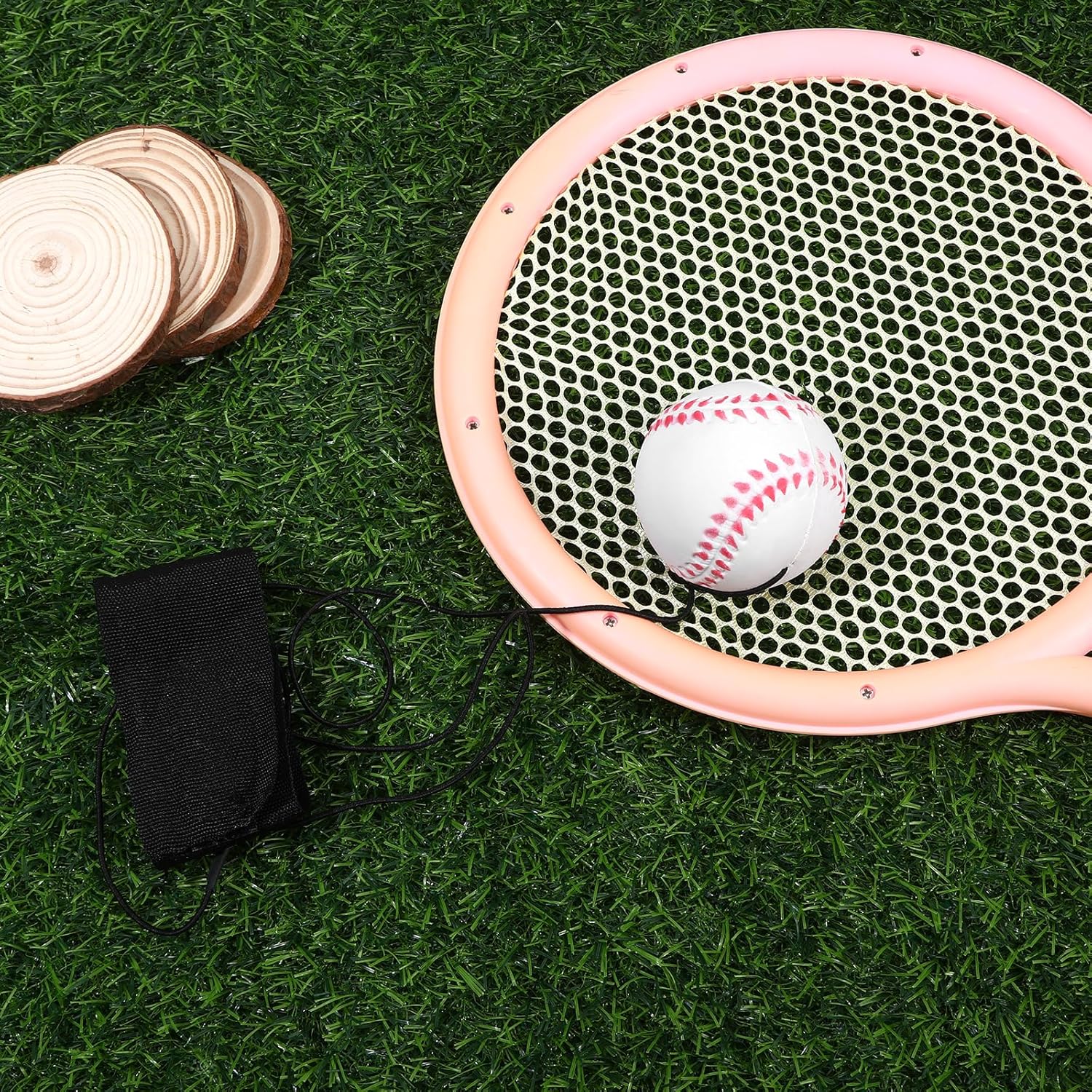 Skiennix 4PCS Wrist Ball Set - Rebound Balls with Strap for Baseball Team Gifts | Fun Outdoor Exercise