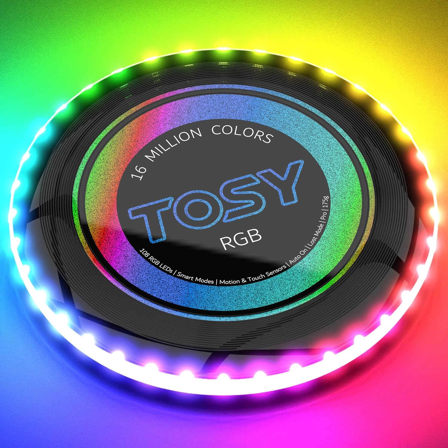 TOSY RGB Frisbee Bundle - Set of 2 with Blue Flying Ring for Ultimate Outdoor Fun