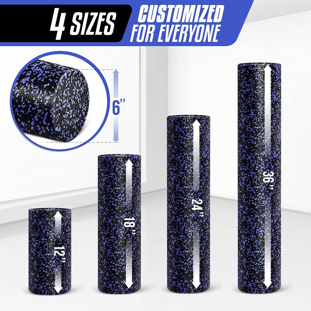 Yes4All High-Density EPP Foam Roller - Ideal for Yoga, Pilates & Stretching | Available in 12, 18, 24, 36 Inch