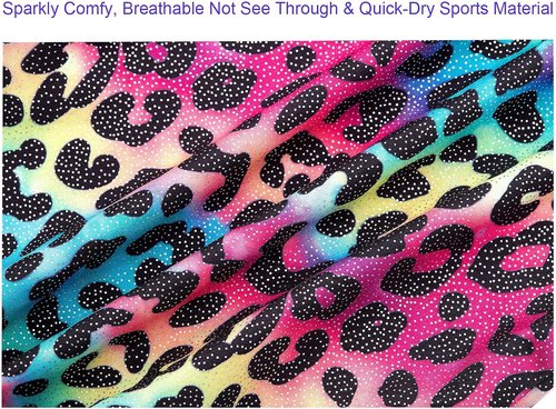 Domusgo Gymnastics Leotards - Sparkly One-Piece Tumbling Outfits for Girls | Comfortable Fit