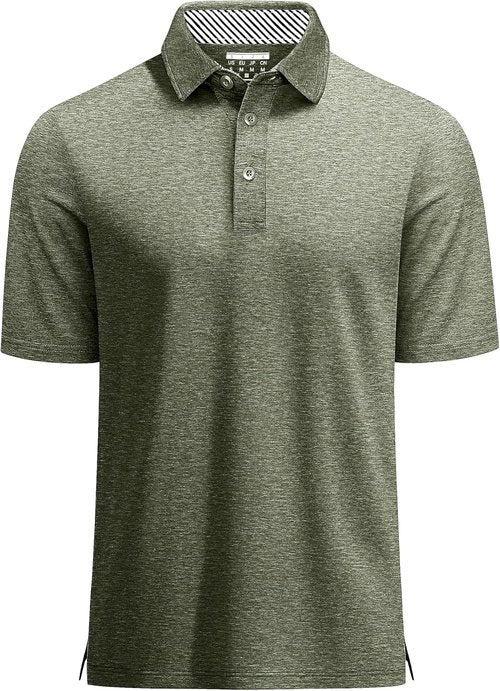 MAGCOMSEN Men's Polo Golf Shirt - Moisture-Wicking 3-Button Athletic T-Shirt | Casual Collared Style