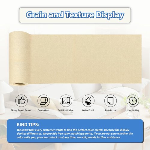 KING MOUNTAIN Canvas Repair Tape - Waterproof Self-Adhesive Patch for Outdoor Gear | 4" x 63" (Beige)