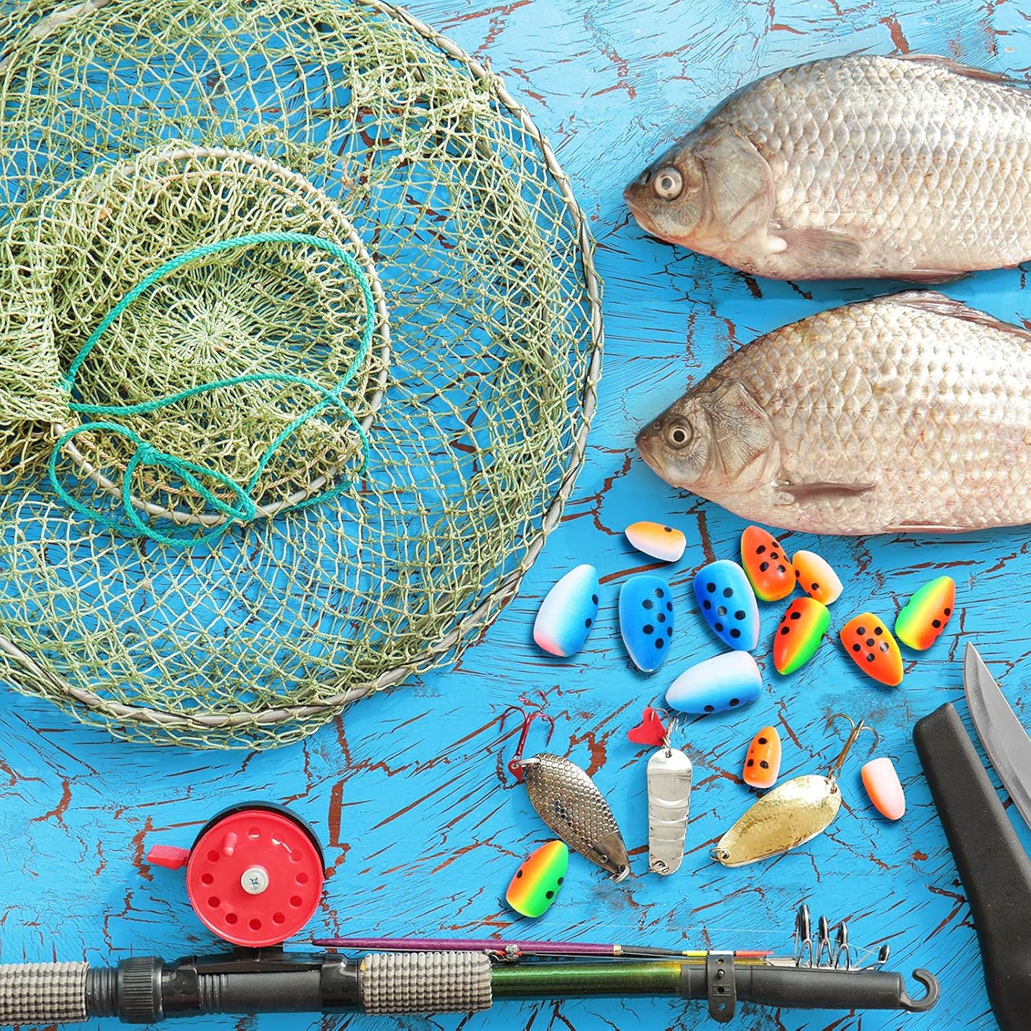 Skylety Foam Floats - 60 Pieces Fishing Rig Indicators for Trout, Catfish & Walleye - Oval Design