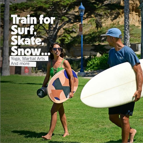 Indo Board - Balance Trainer for Core Strength & Stability | Ideal for Surfing, Yoga & More