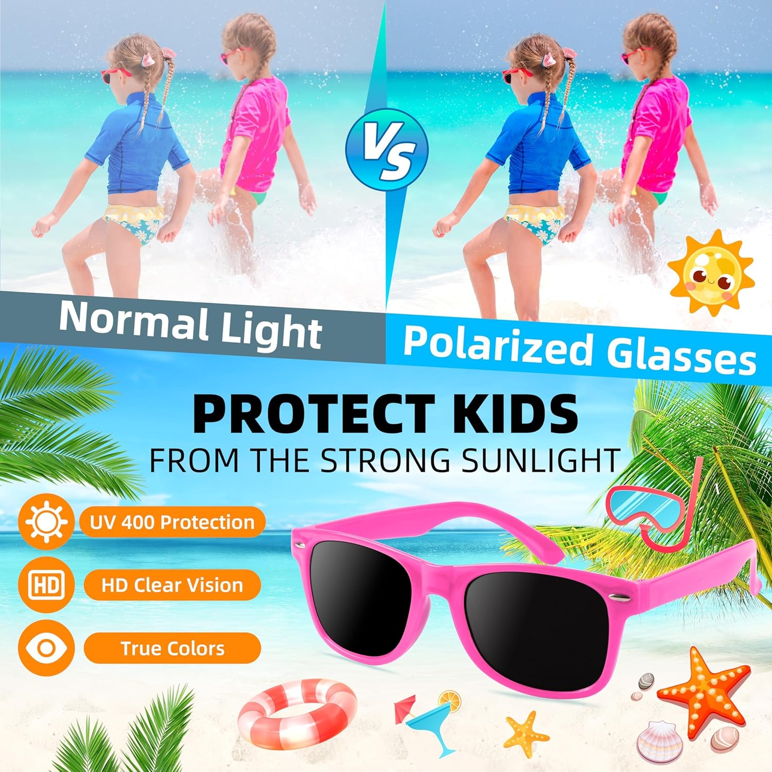 OCTERIC Kids Sunglasses - Fun Party Favors for Boys and Girls | Stylish & Durable Design